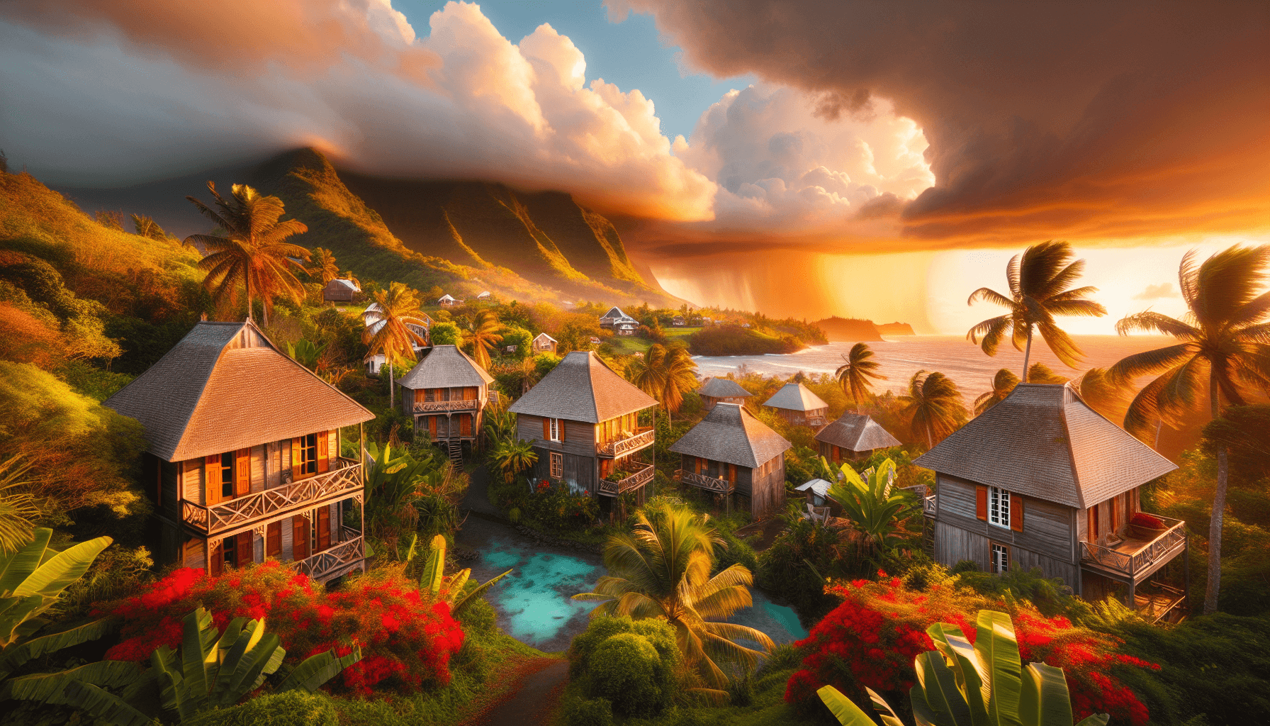 Cases créoles Réunion : assurance patrimoine face aux risques cycloniques - Zot l'Assurances